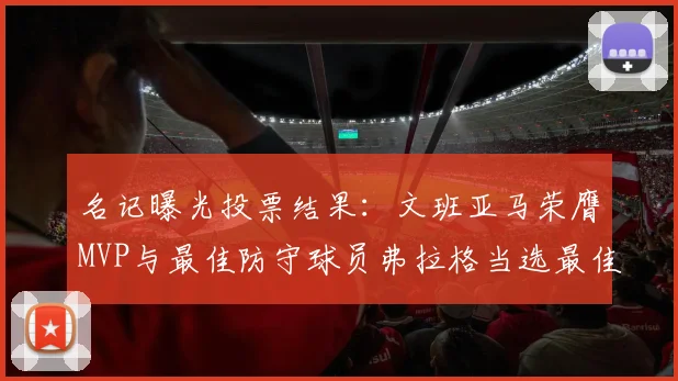 名记曝光投票结果：文班亚马荣膺MVP与最佳防守球员弗拉格当选最佳新秀